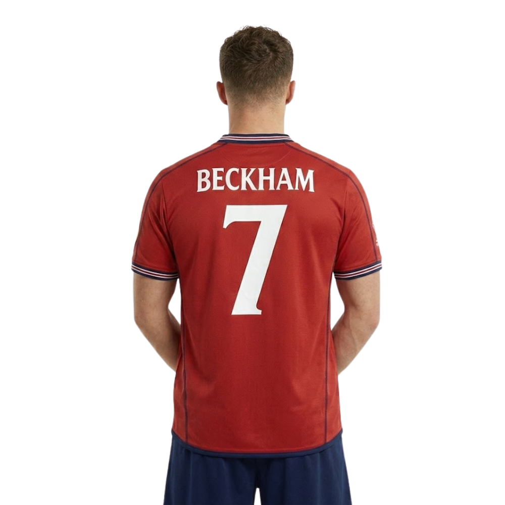 England 2002 Red Retro Football Shirt