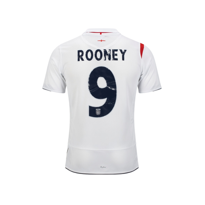 England 2006 Number 9 Home Retro Football Shirt