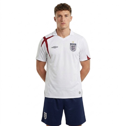 England 2006 Number 9 Home Retro Football Shirt