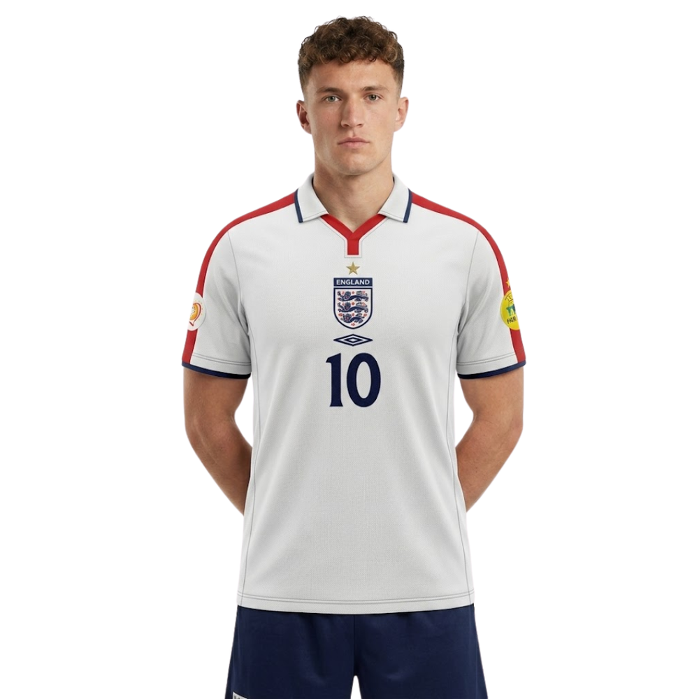England 2004 Home Retro Football Shirt