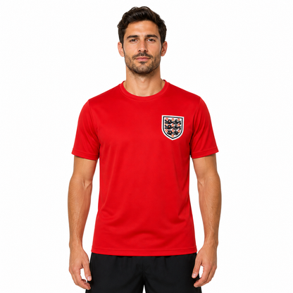 England 1996 Red Away Retro Football Shirt