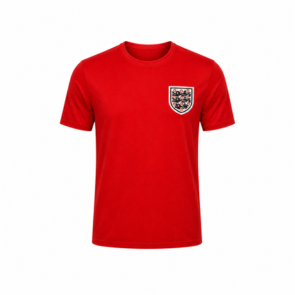 England 1996 Red Away Retro Football Shirt
