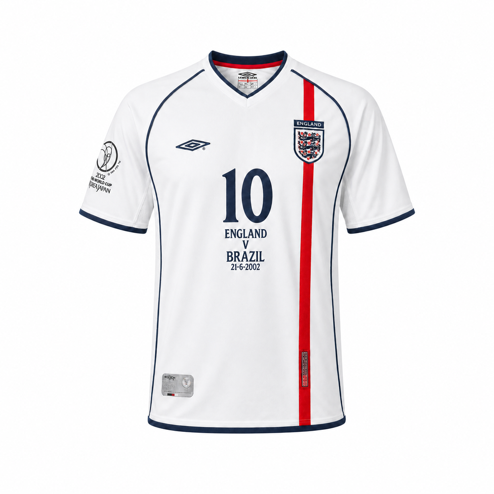 England 2002 World Cup Home Retro Football Shirt