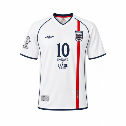 England 2002 World Cup Home Retro Football Shirt